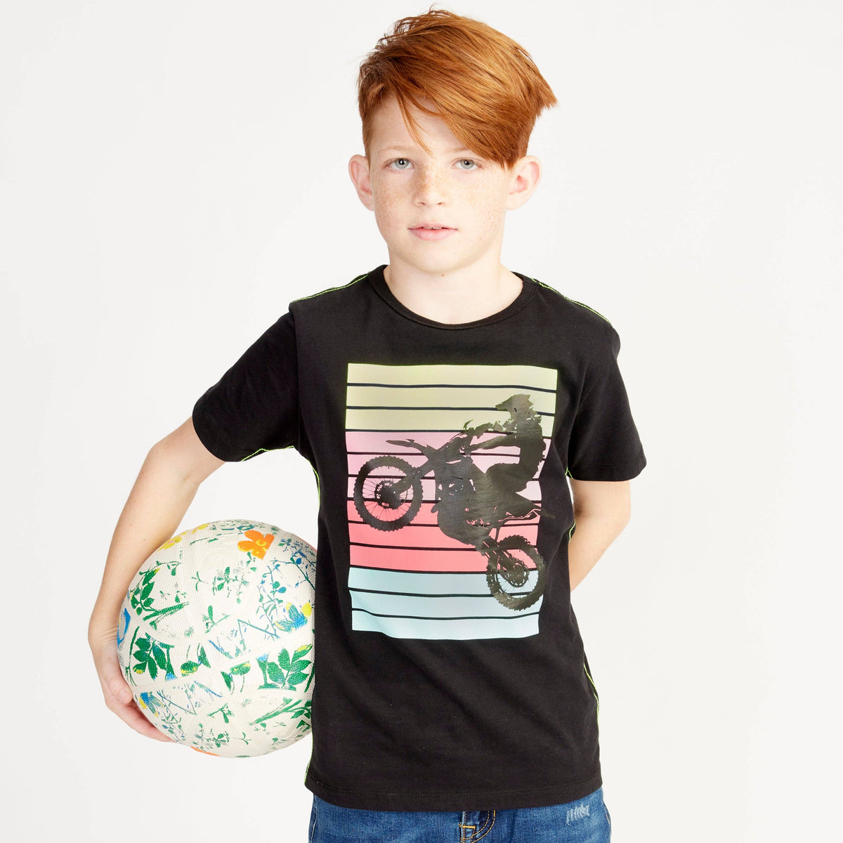 Boys’ Moto Wheelie Graphic Tee