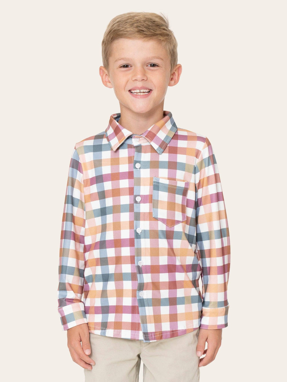 Cranberry Vintage Plaid Button Up Shirt