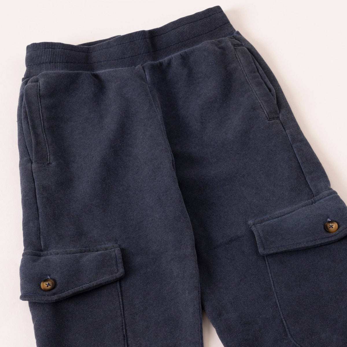 Boys’ Garment-Dyed Cargo Fleece Joggers
