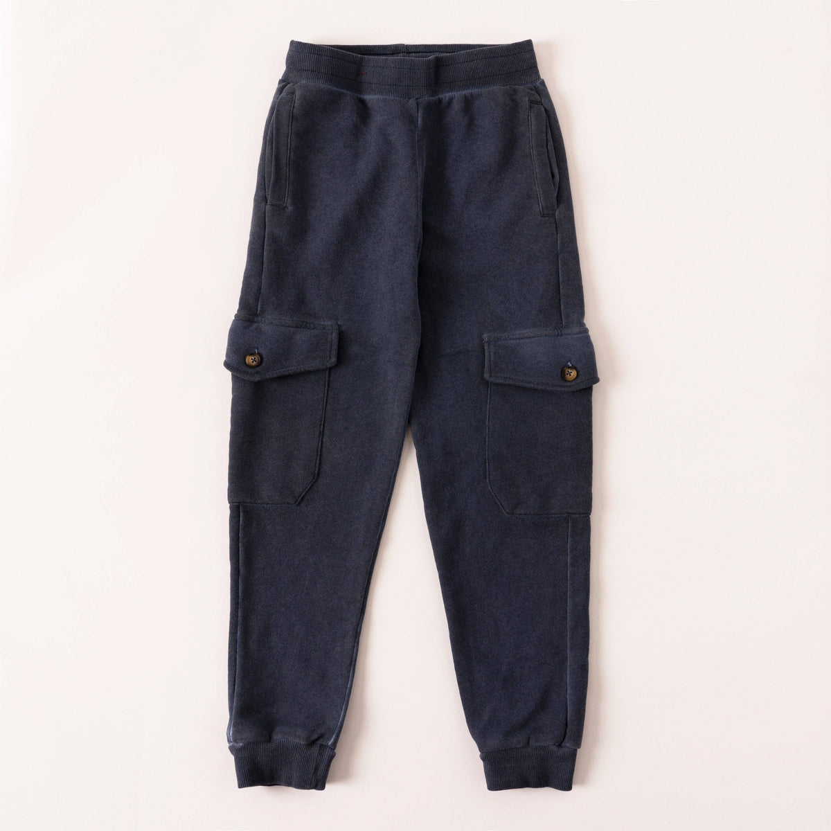Boys’ Garment-Dyed Cargo Fleece Joggers