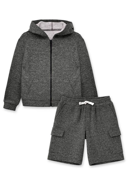 Boys' Hoodie & Cargo Shorts Set