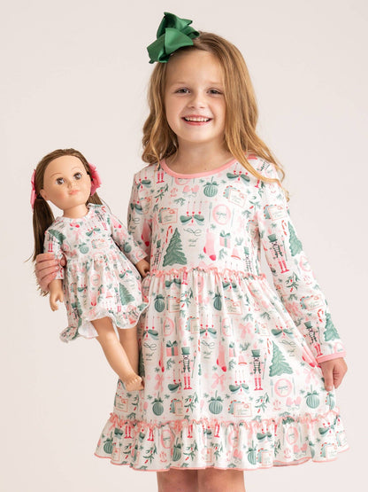 Nutcracker Nights Ruffle Dress