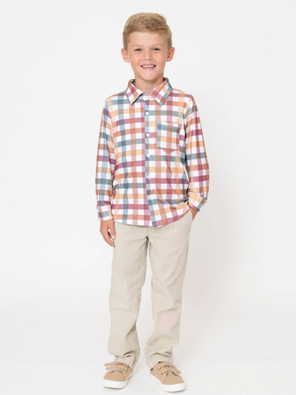 Cranberry Vintage Plaid Button Up Shirt