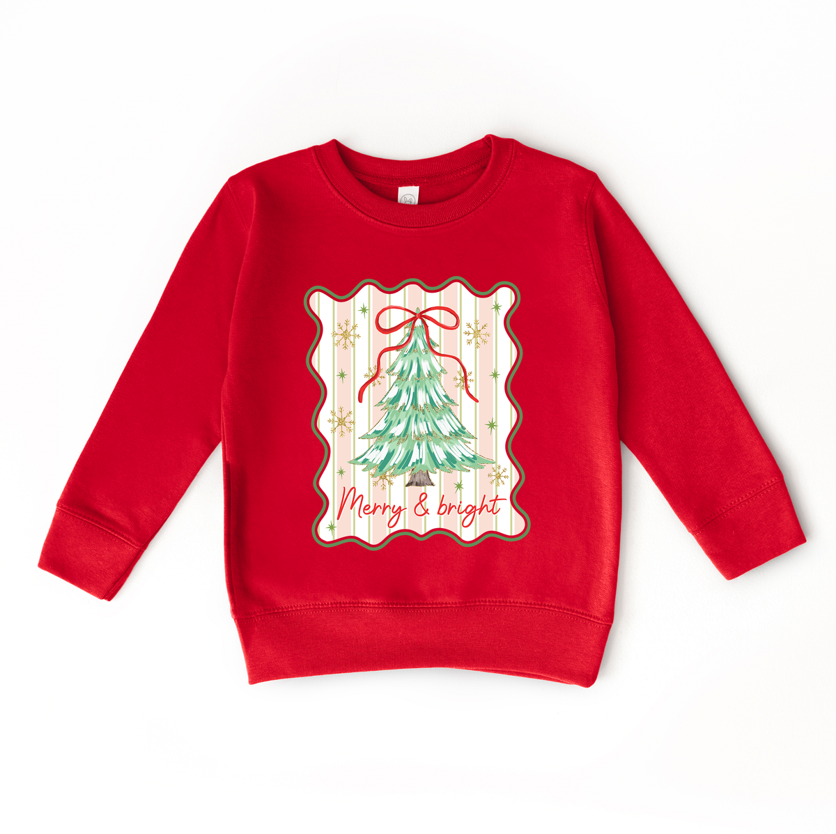 Merry & Bright | Girls Christmas Sweatshirt