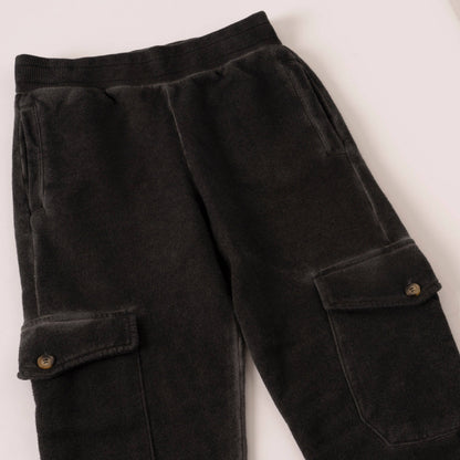 Boys’ Garment-Dyed Cargo Fleece Joggers
