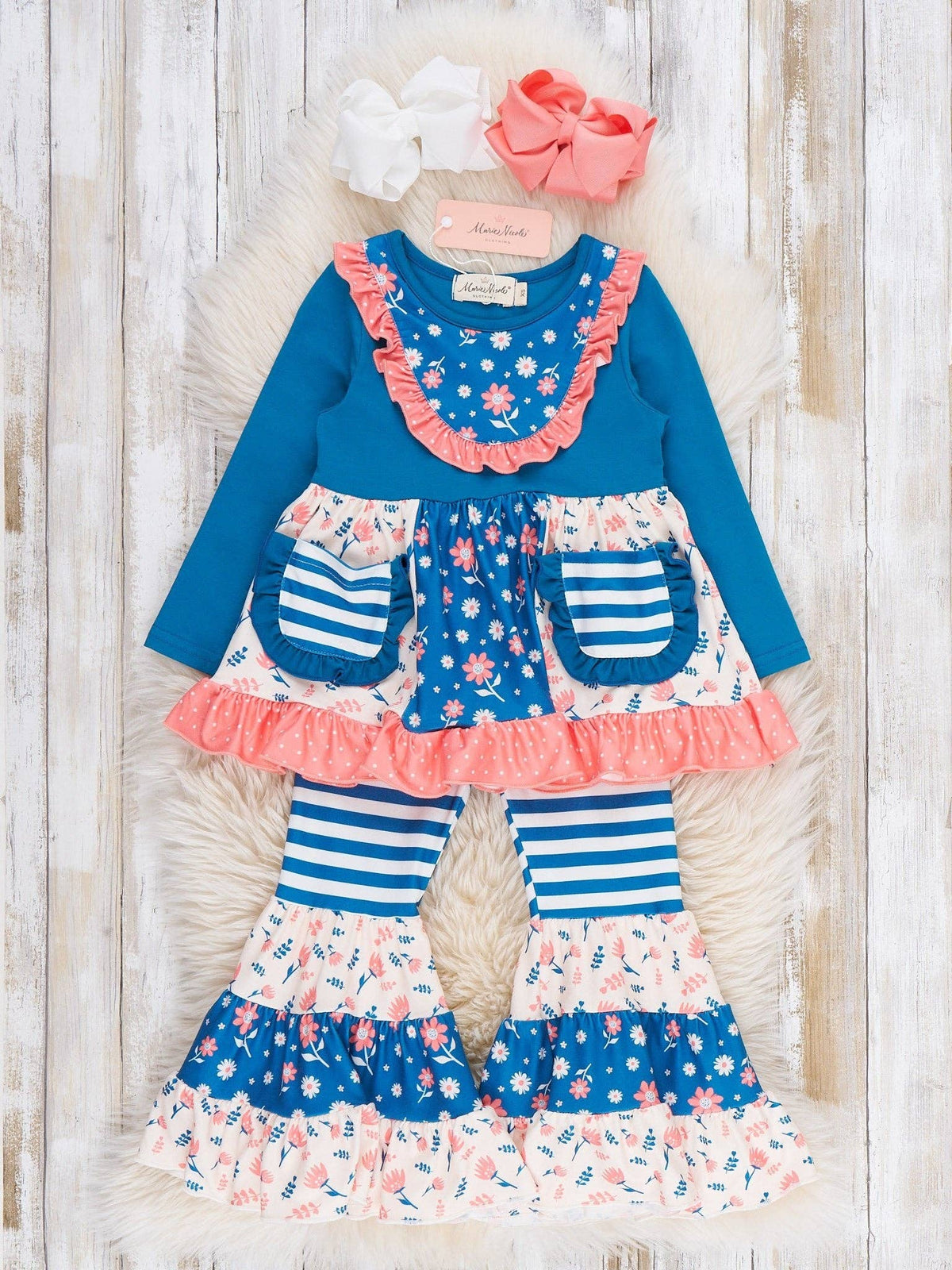 Bluebell Blooms Pocket Flara Bells Outfit