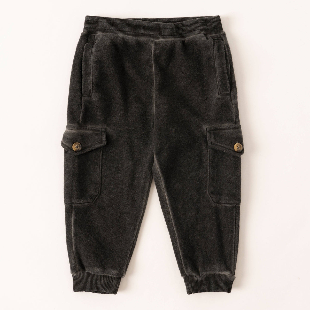 Boys’ Garment-Dyed Cargo Fleece Joggers