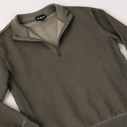 Boys’ Garment-Dyed Half-Zip Sweatshirt
