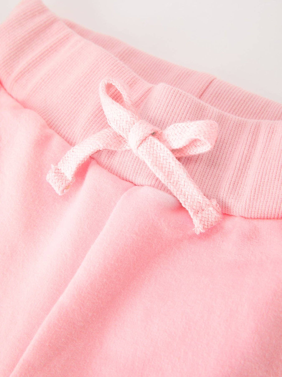 Christmas Tree Appliqué Girls Pink Sweatshirt And Pants Set