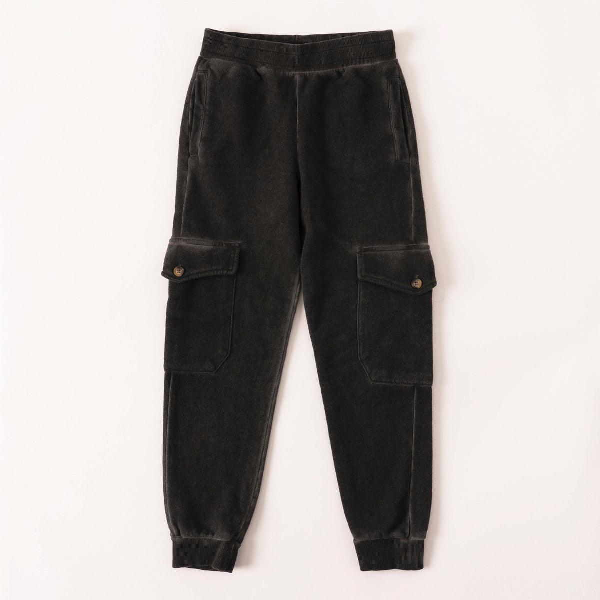 Boys’ Garment-Dyed Cargo Fleece Joggers