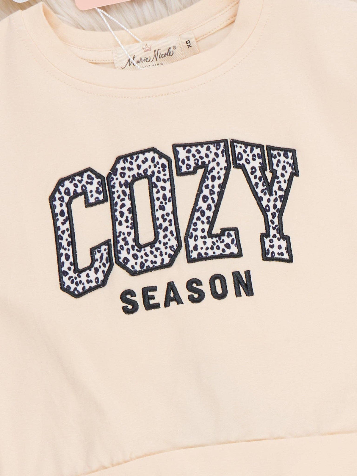 "Cozy Season" Leopard Bell Bottom Outfit