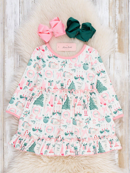 Nutcracker Nights Ruffle Dress