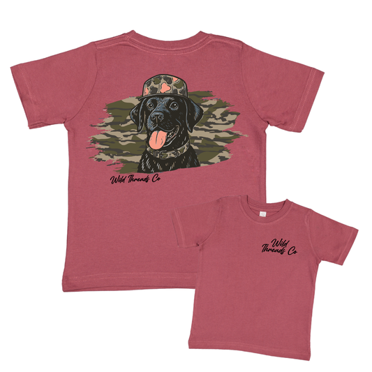 Boys’ Black Lab Camo Hat Graphic Tee