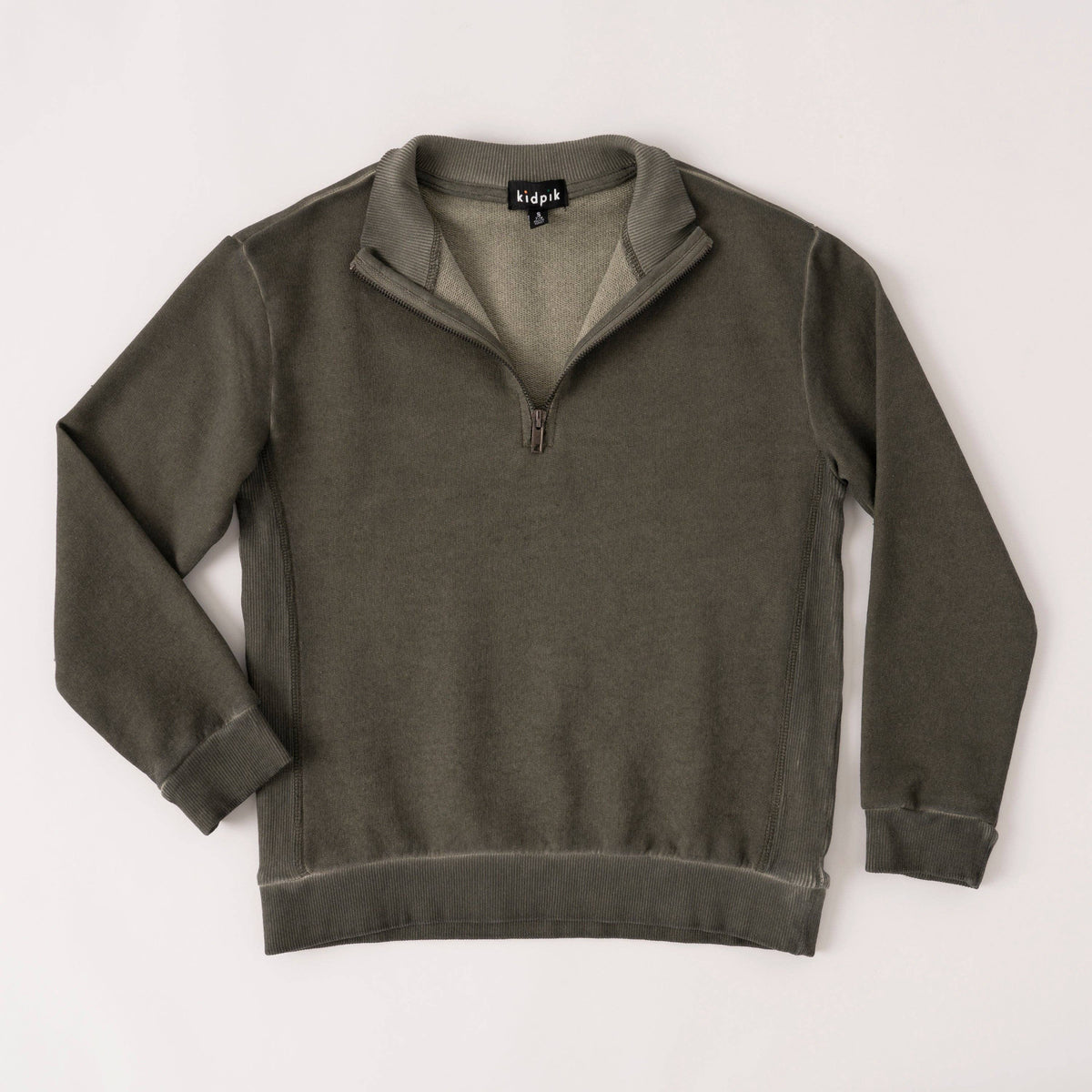 Boys’ Garment-Dyed Half-Zip Sweatshirt