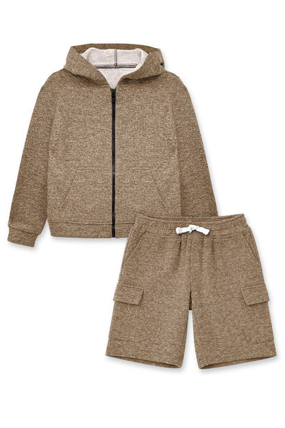 Boys' Hoodie & Cargo Shorts Set