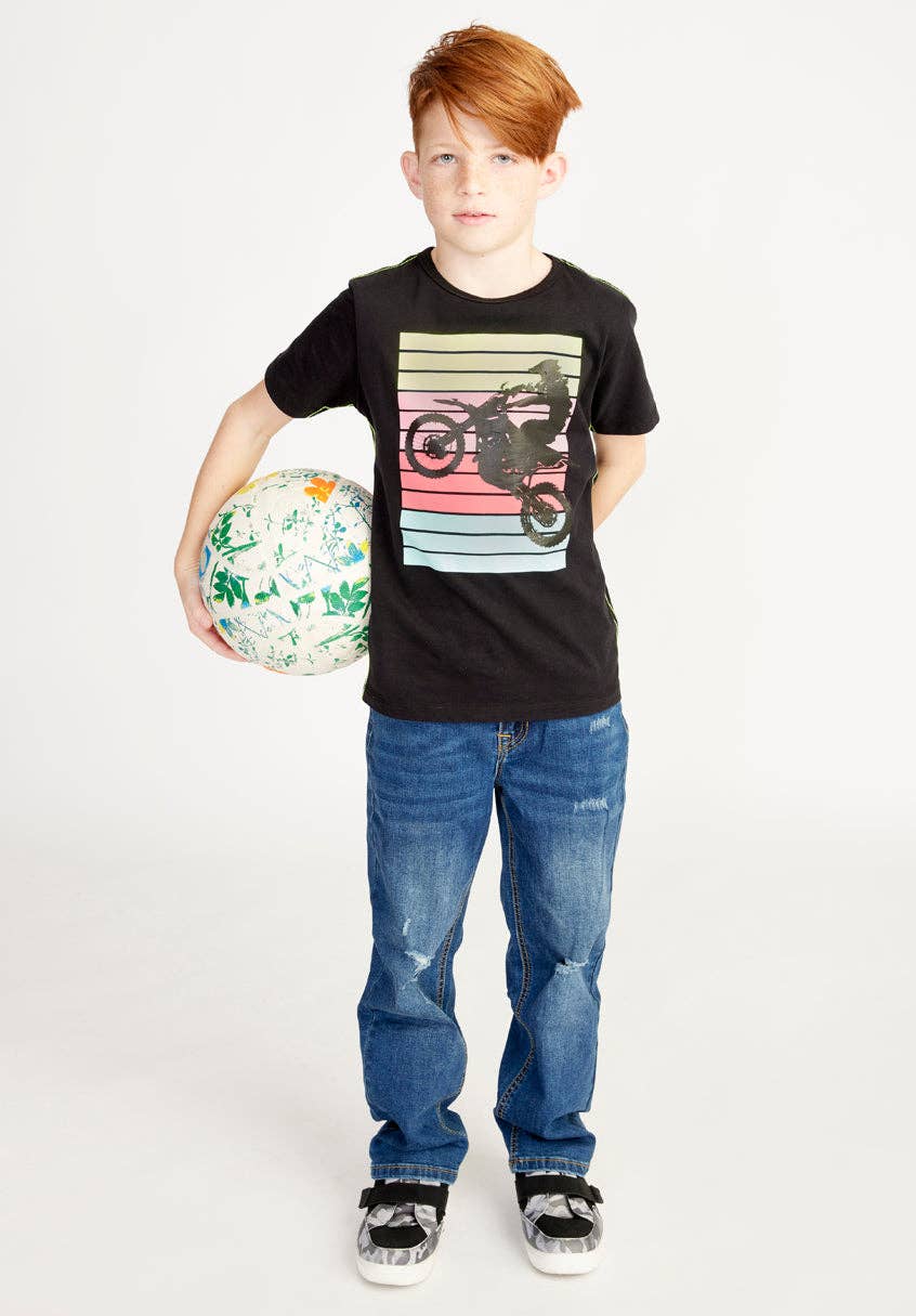 Boys’ Moto Wheelie Graphic Tee